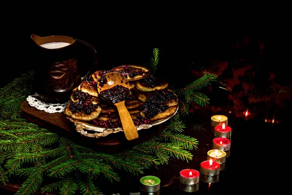 Pobre cena de Navidad familiar — Foto de Stock