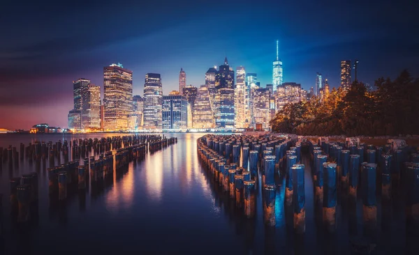 New-York skyline at night