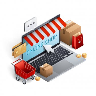 E-ticaret kavramı alışveriş