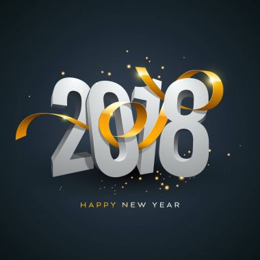 2018 vektör çizim parlak şerit ile