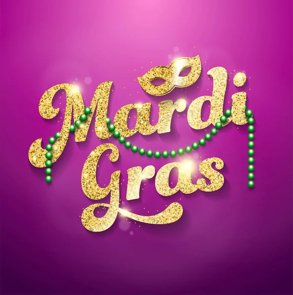 Mardi Gras Effet Paillettes — Image vectorielle