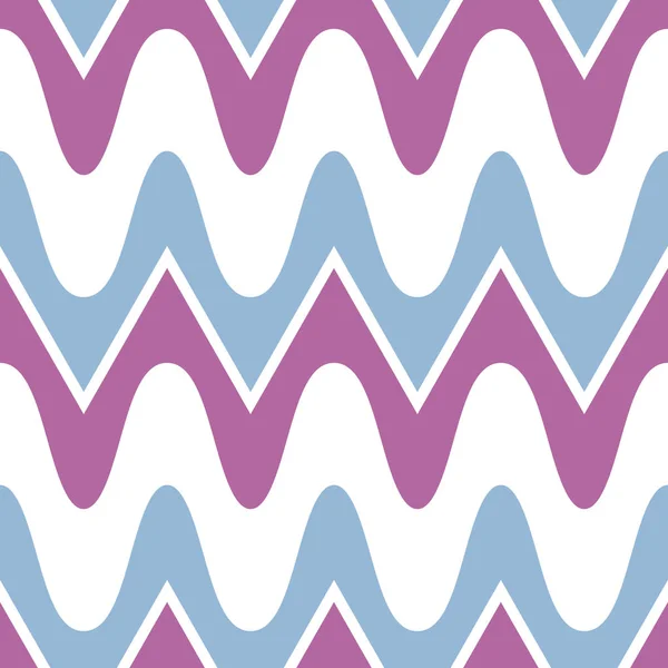 単純な紫青スカラップ シームレス パターン — ストックベクタ