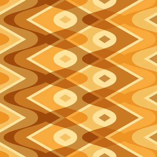 Simple motif sans couture jaune festonné — Image vectorielle