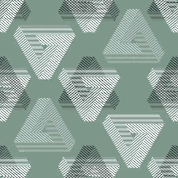 シームレスな幾何学的想像力のパターン — ストックベクタ