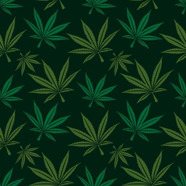 Marihuana yaprağı seamless modeli