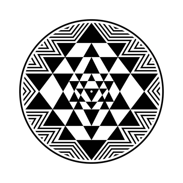 Sri Yantra vector símbolo — Archivo Imágenes Vectoriales