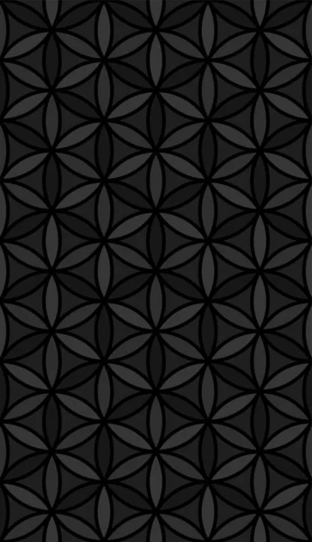 Безшовна квітка життєвого візерунка сакральної геометрії — стоковий вектор