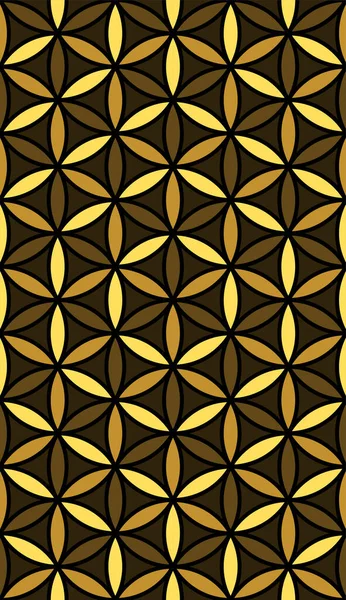 Flor inconsútil del patrón de vida de la geometría sagrada — Archivo Imágenes Vectoriales