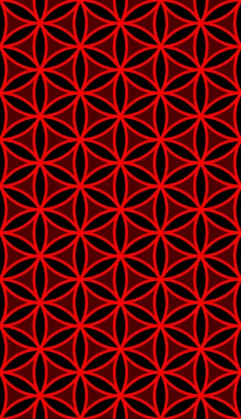 Sömlös blomma av liv mönster av helig geometri — Stock vektor