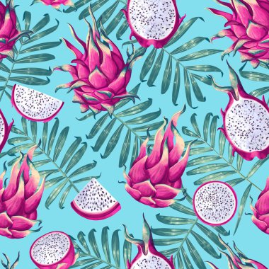 Desen _ Pitaya _ Palm _ Yaprakları