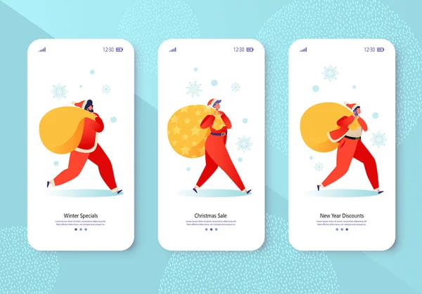 Mobile _ App _ People _ Winners — 图库矢量图片