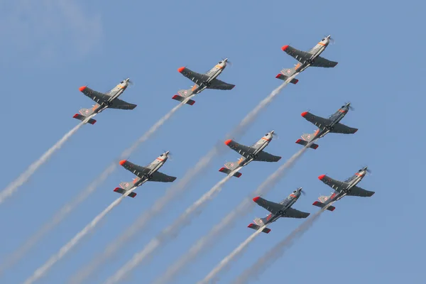 Equipe de demonstração Orlik em Airpower na Áustria — Fotografia de Stock