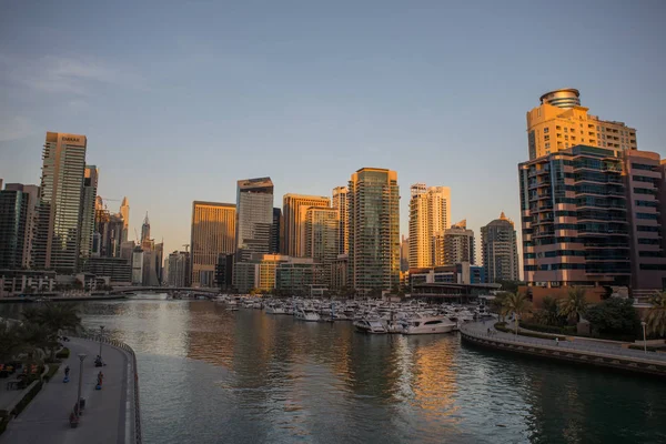 Dubai Marina építészet — Stock Fotó