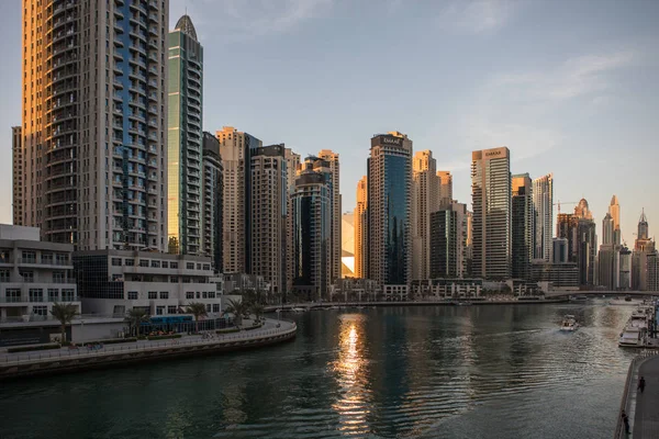 Dubai Marina építészet — Stock Fotó