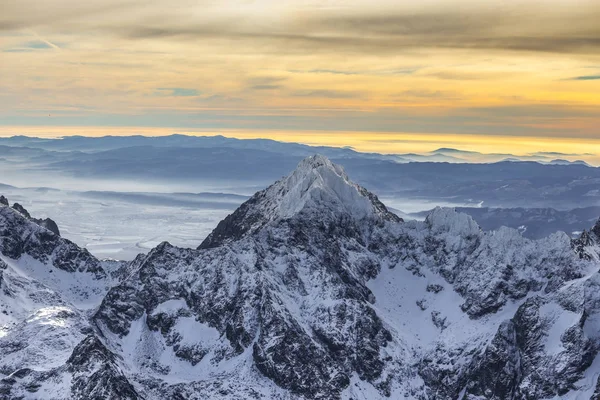 Tatry montagne vista aerea — Foto Stock