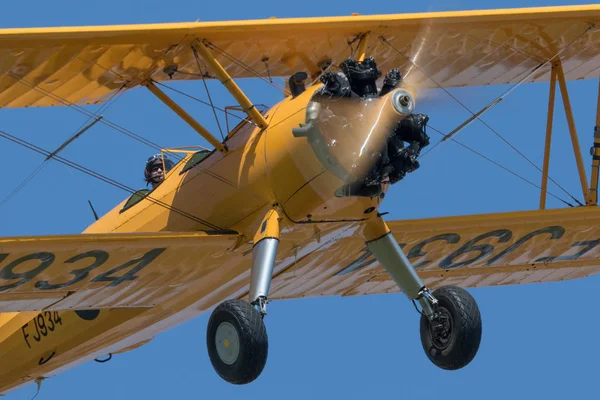 Boeing Stearman exibição — Fotografia de Stock