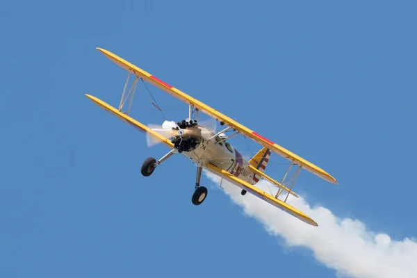 Boeing Stearman in Krakau Airshow — Stockfoto