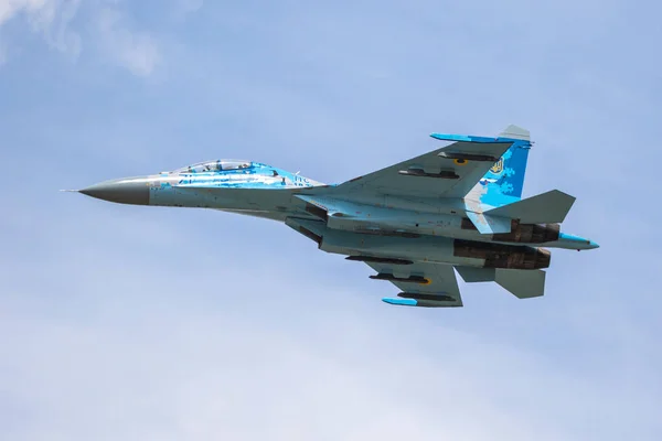 Su-27 sił powietrznych w Ukrainie — Zdjęcie stockowe