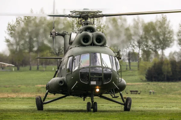 Polish Army Helicopters in Nowy Targ — Stock Photo, Image