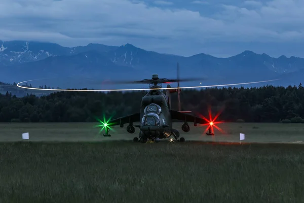 Polish Army Helicopters in Nowy Targ — Stock Photo, Image