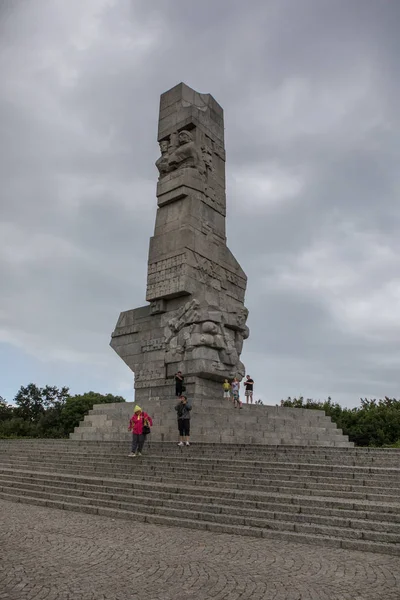 Westerplatte monument i Gdansk — Stockfoto