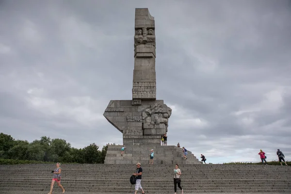 Памятник Вестерплатте в Гданьске — стоковое фото