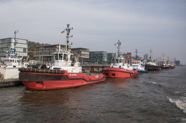 Hamburg - 19.10.2017 gemilerle Hamburg liman 19.10.2017 Hamburg, Almanya