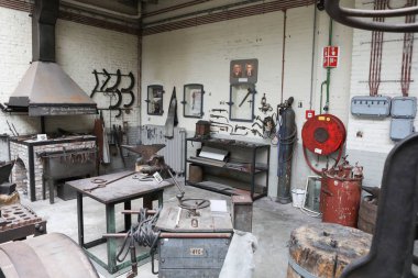 Hollanda, Eindhoven - 08.09.2017 Daf Museum - tam tarihinin efsanevi otomobil üreticisi markası tek bir yerde 08.09.2017 Eindhoven, Hollanda