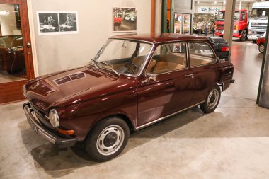 Hollanda, Eindhoven - 08.09.2017 Daf Museum - tam tarihinin efsanevi otomobil üreticisi markası tek bir yerde 08.09.2017 Eindhoven, Hollanda