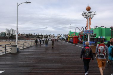 Yağmurlu Santa Monica Pier