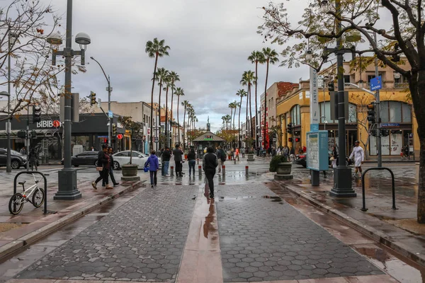 Διάσημη Οδό Santa Monica — Φωτογραφία Αρχείου