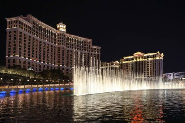 ABD, Las Vegas - 22.03.2018 21.03.2018 Las Vegas'taki Bellagio çeşme / Nevada, ABD