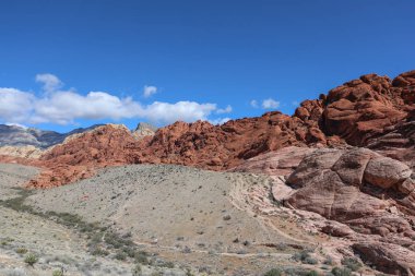 Red Rock Canyon - Nevada doğal koruma alanı. Las Vegas yakınındaki Milli Parkı.