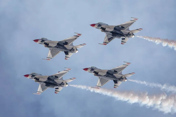 Las Vegas Estados Unidos 2019 Vuelo Demostración Thunderbirds Usaf Durante —  Fotos de Stock