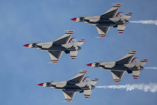 Las Vegas United States 2019 Usaf Thunderbirds Demonstration Flight Aviation — Stock Photo, Image