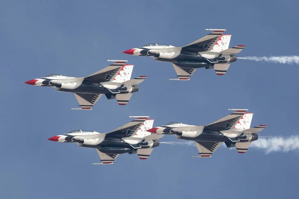 Las Vegas Estados Unidos 2019 Vuelo Demostración Thunderbirds Usaf Durante — Foto de Stock