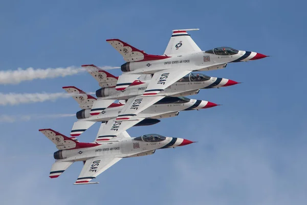 Las Vegas Stati Uniti 2019 Volo Dimostrativo Usaf Thunderbirds Durante — Foto Stock