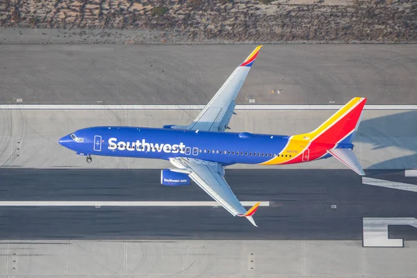 Λος Άντζελες Ηνωμένες Πολιτείες 2019 Boeing 737 Southwest Airlines Los — Φωτογραφία Αρχείου