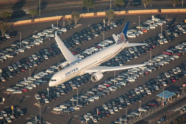 Лос Анджелес Сша 2019 Boeing 787 Dreamliner United Airlines Los — стоковое фото