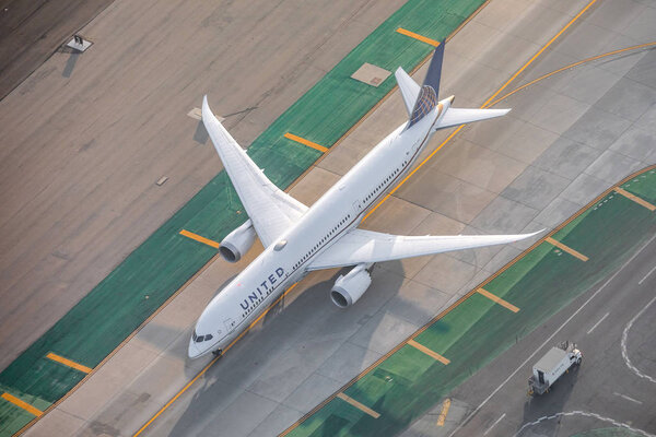 Los Angeles, United States - 13.11.2019 Boeing 787 Dreamliner United Airlines at Los Angeles International Airport in 13.11.2019 in Los Angeles, United States