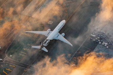 Los Angeles, ABD - 13.11.2019 Boeing 777 Yeni Zelanda Havayolları Los Angeles Uluslararası Havaalanında 13.11.2019, ABD