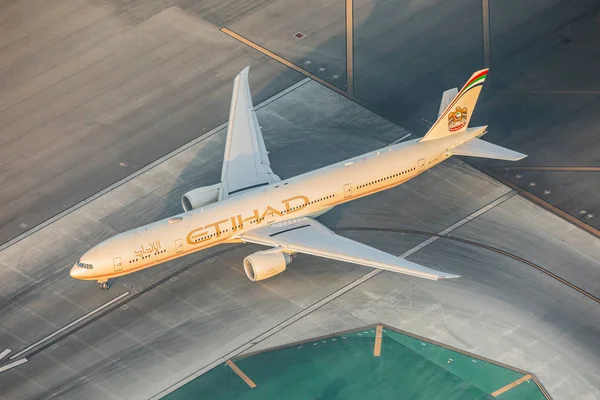 Los Angeles Stati Uniti 2019 Boeing 777 Etihad All Aeroporto — Foto Stock