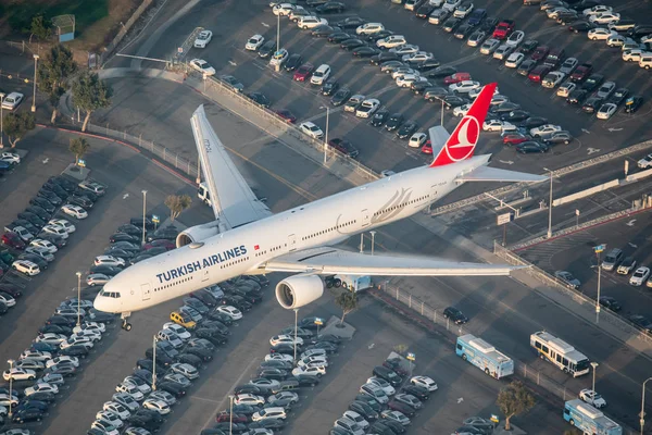 Лос Анджелес Сша 2019 Boeing 777 Turkish Airlines Los Angeles — стоковое фото