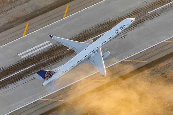 Лос Анджелес Сша 2019 Boeing 757 United Airlines Los Angeles — стоковое фото