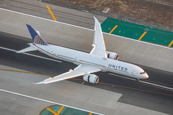 Лос Анджелес Сша 2019 Boeing 787 Dreamliner United Airlines Los — стоковое фото