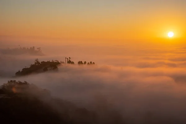 Los Angeles Vereinigte Staaten 2019 Sonnenaufgang Vom Griffith Park 2019 — Stockfoto