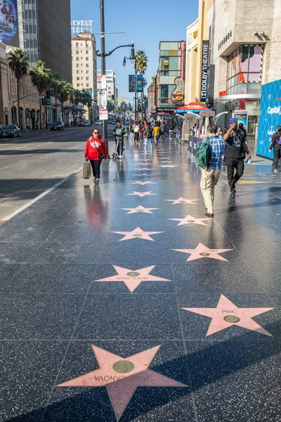 Los Angeles Estados Unidos 2019 Calçada Fama Hollywood Los Angeles — Fotografia de Stock
