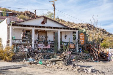 Oatman, ABD - 14.2019 Tarihi Kasaba Oatman, Arizona 14.11.2019, ABD