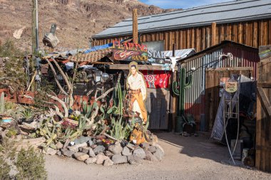 Oatman, ABD - 14.2019 Tarihi Kasaba Oatman, Arizona 14.11.2019, ABD