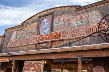Oatman, ABD - 14.2019 Tarihi Kasaba Oatman, Arizona 14.11.2019, ABD